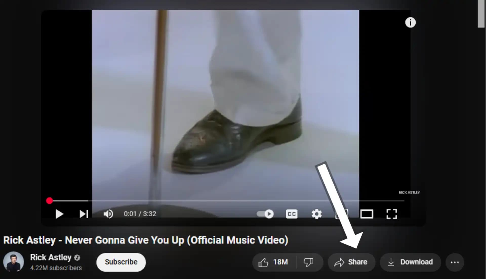 Share YouTube Video with Video